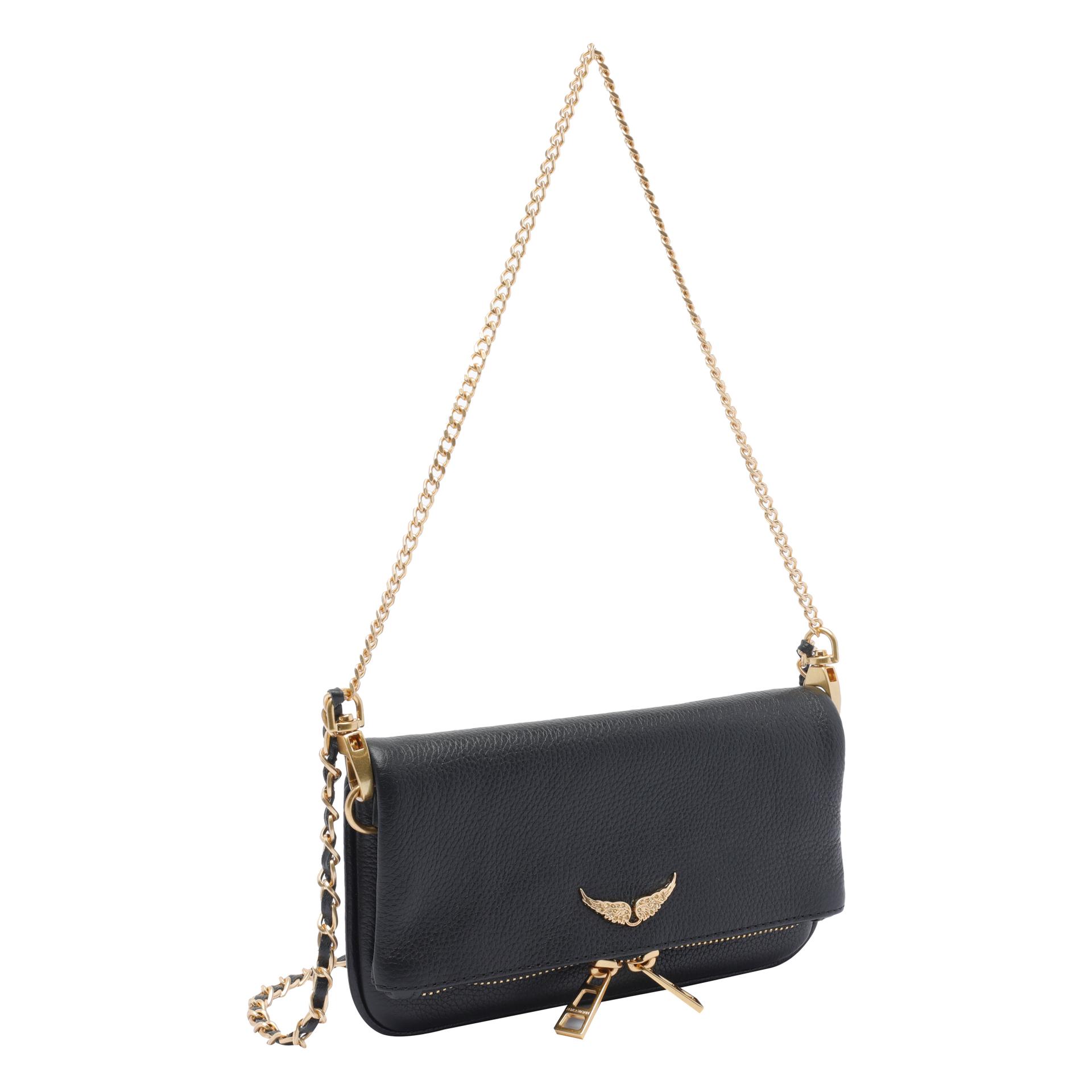 zadig & voltaire bags black calf leather - women