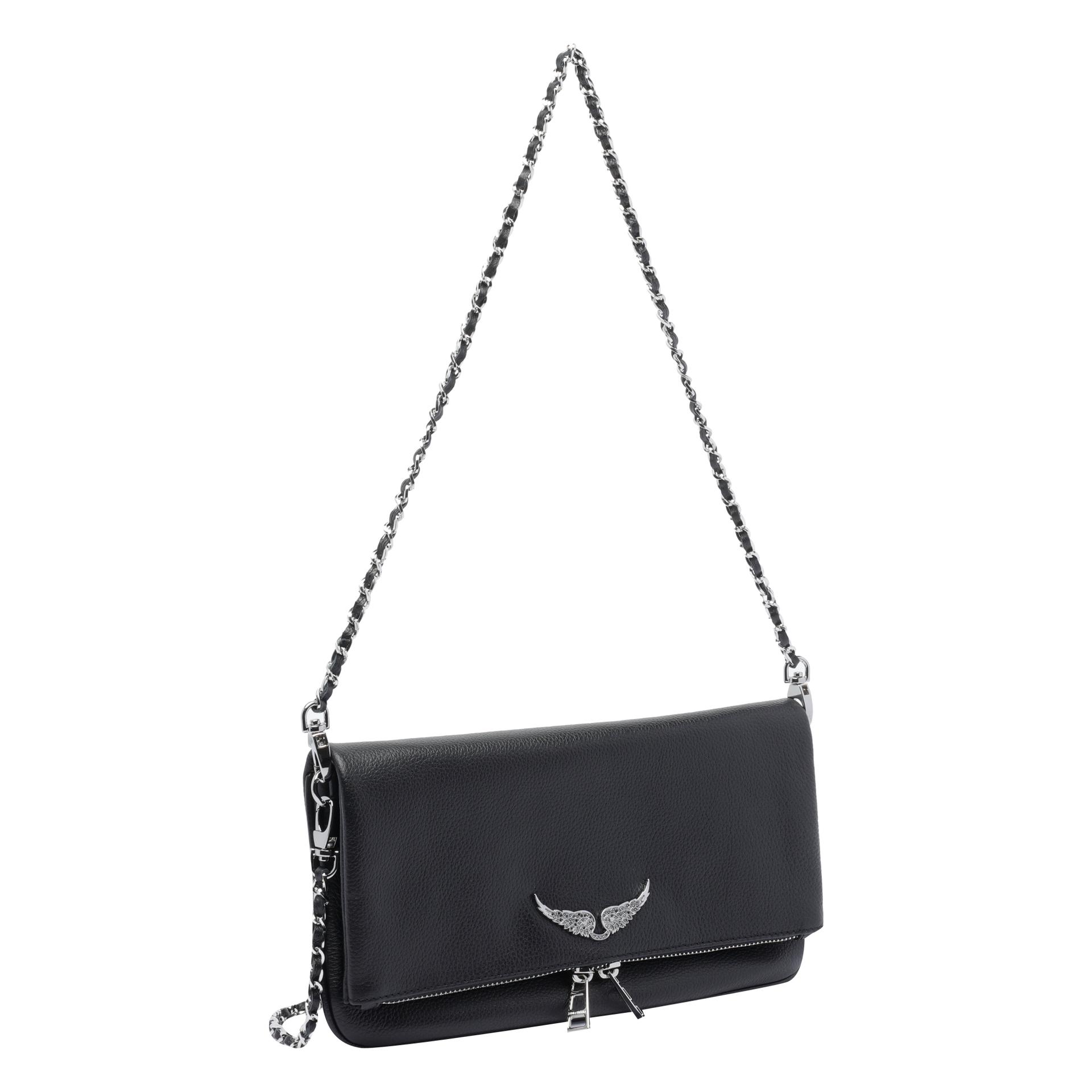 zadig & voltaire bags black calf leather - women