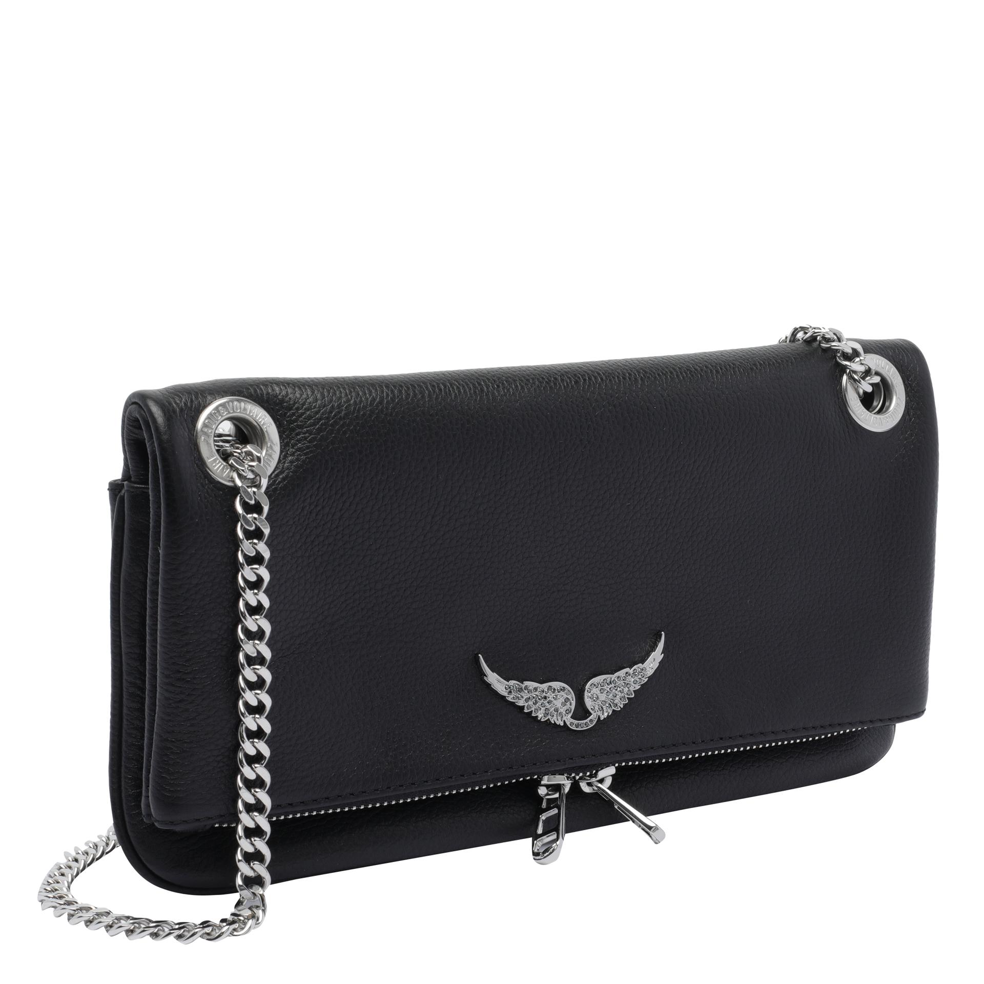 zadig & voltaire bags black calf leather - women