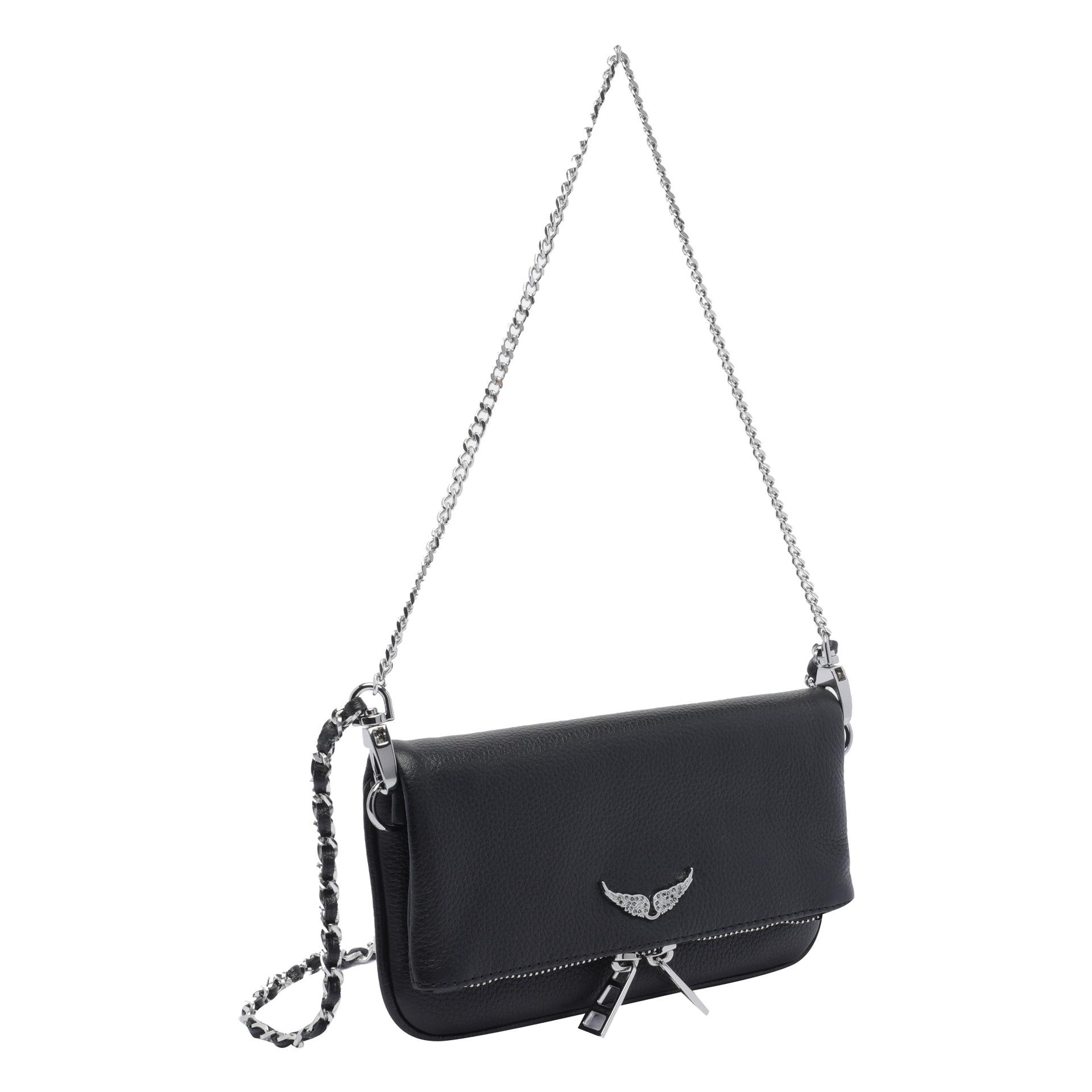 zadig & voltaire bags black calf leather - women