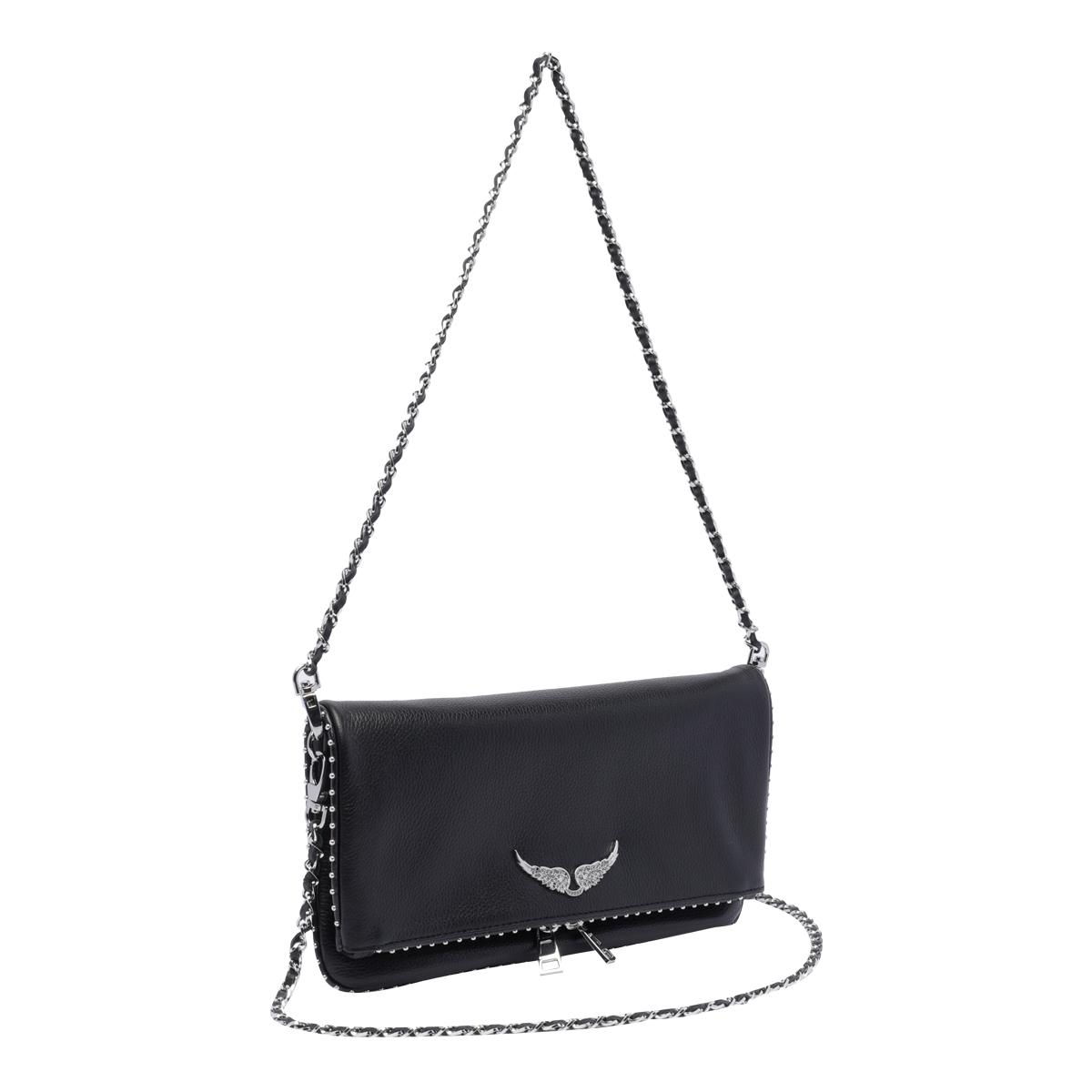zadig & voltaire bags black calf leather - women