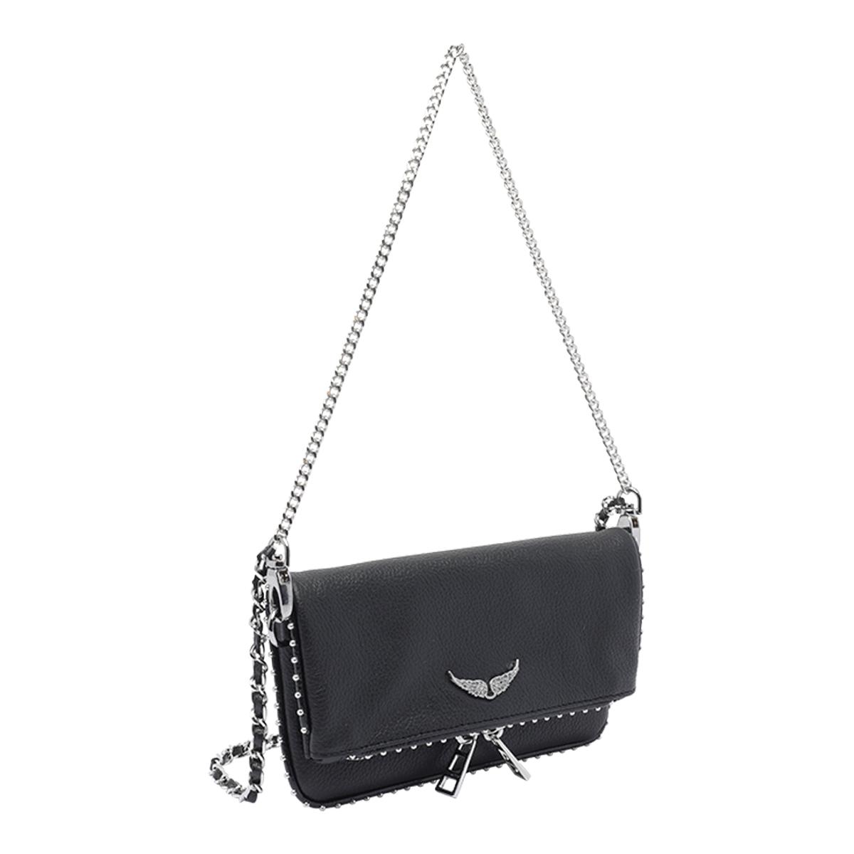 zadig & voltaire bags black calf leather - women