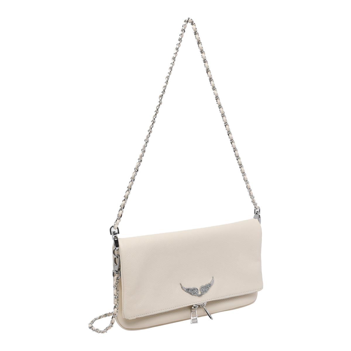 zadig & voltaire bags white calf leather - women