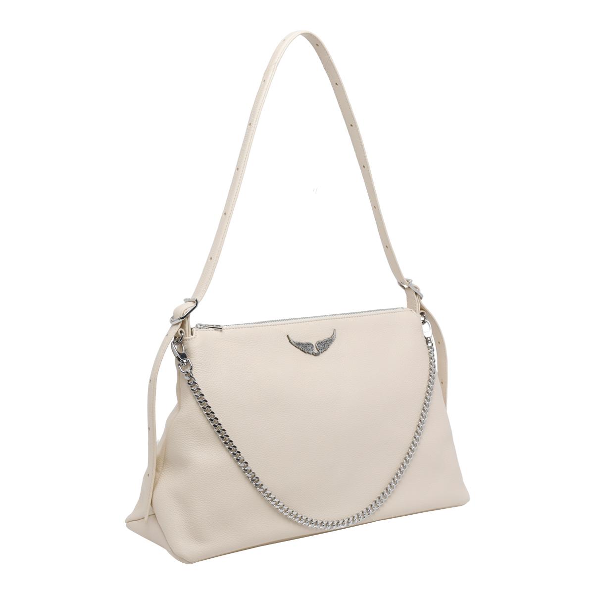 zadig & voltaire bags white calf leather - women