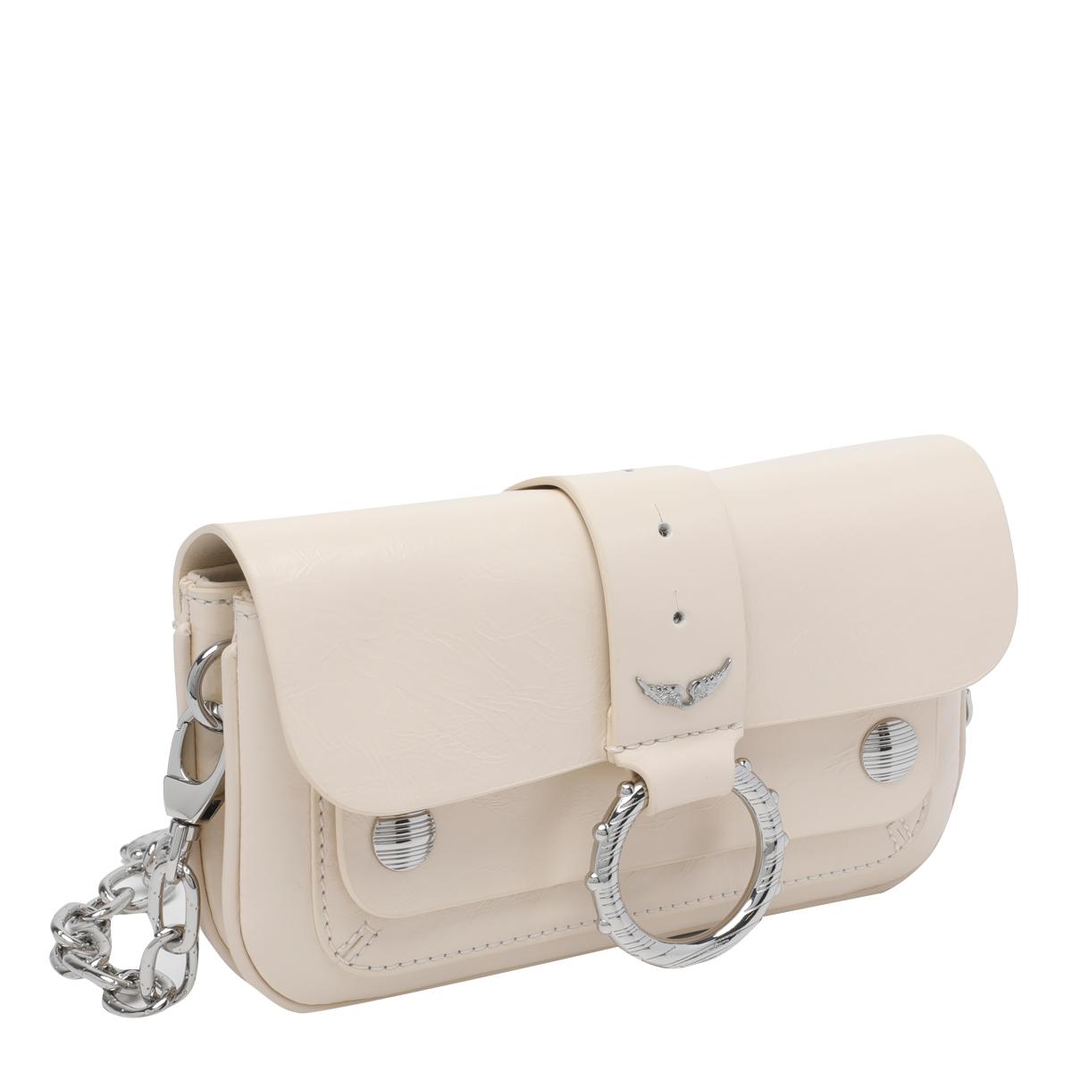 zadig & voltaire bags white calf leather - women