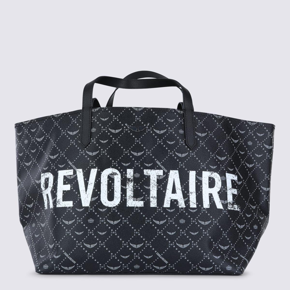 zadig & voltaire black shopper xl totes