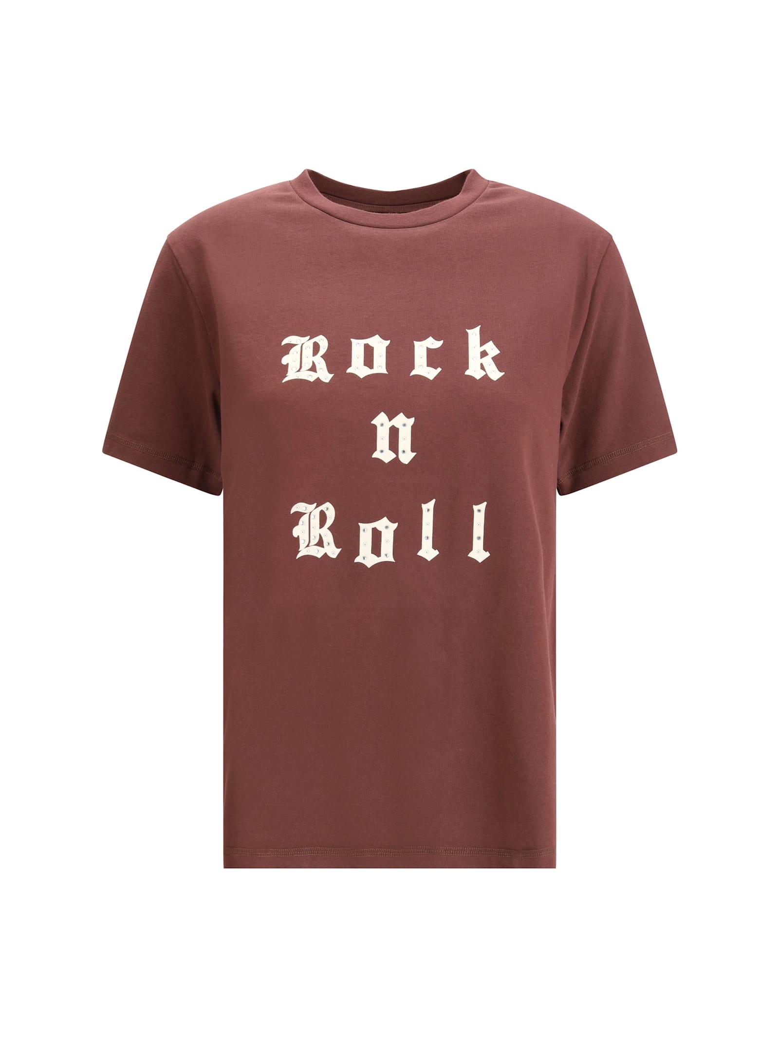 zadig & voltaire rock & roll rhinestone t-shirt