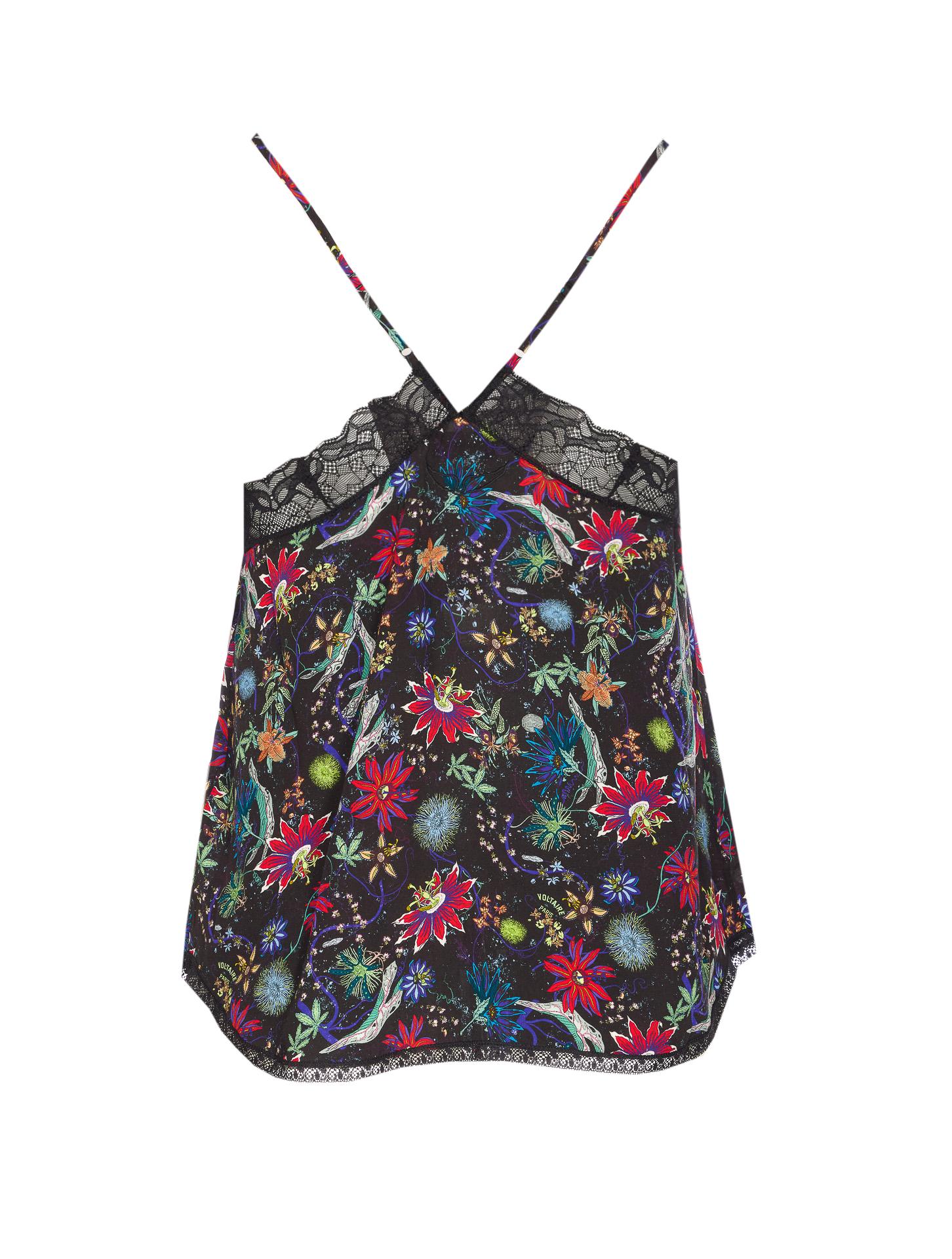 zadig & voltaire top multicolour viscose - women