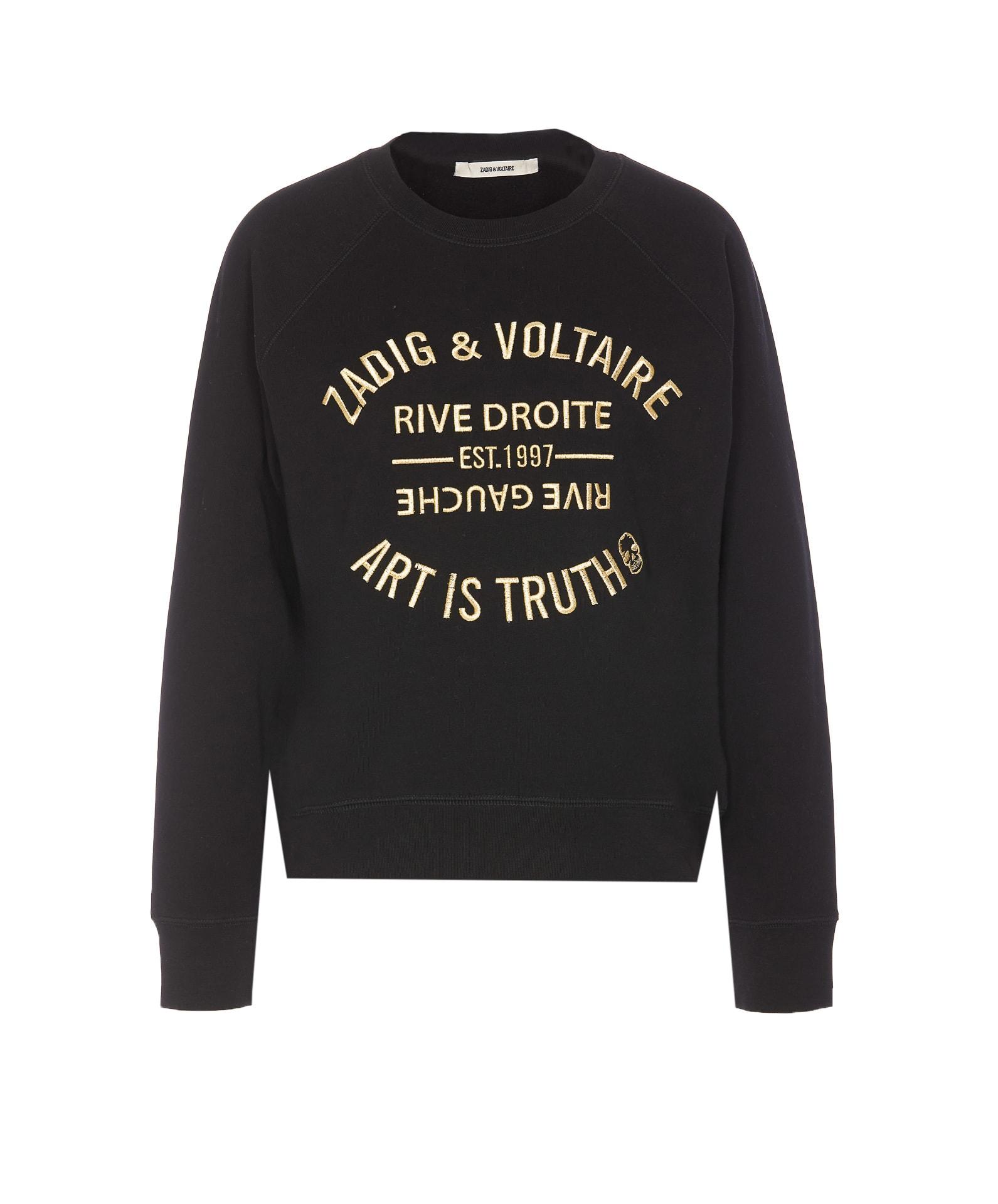 zadig & voltaire upper blason brode sweatshirt