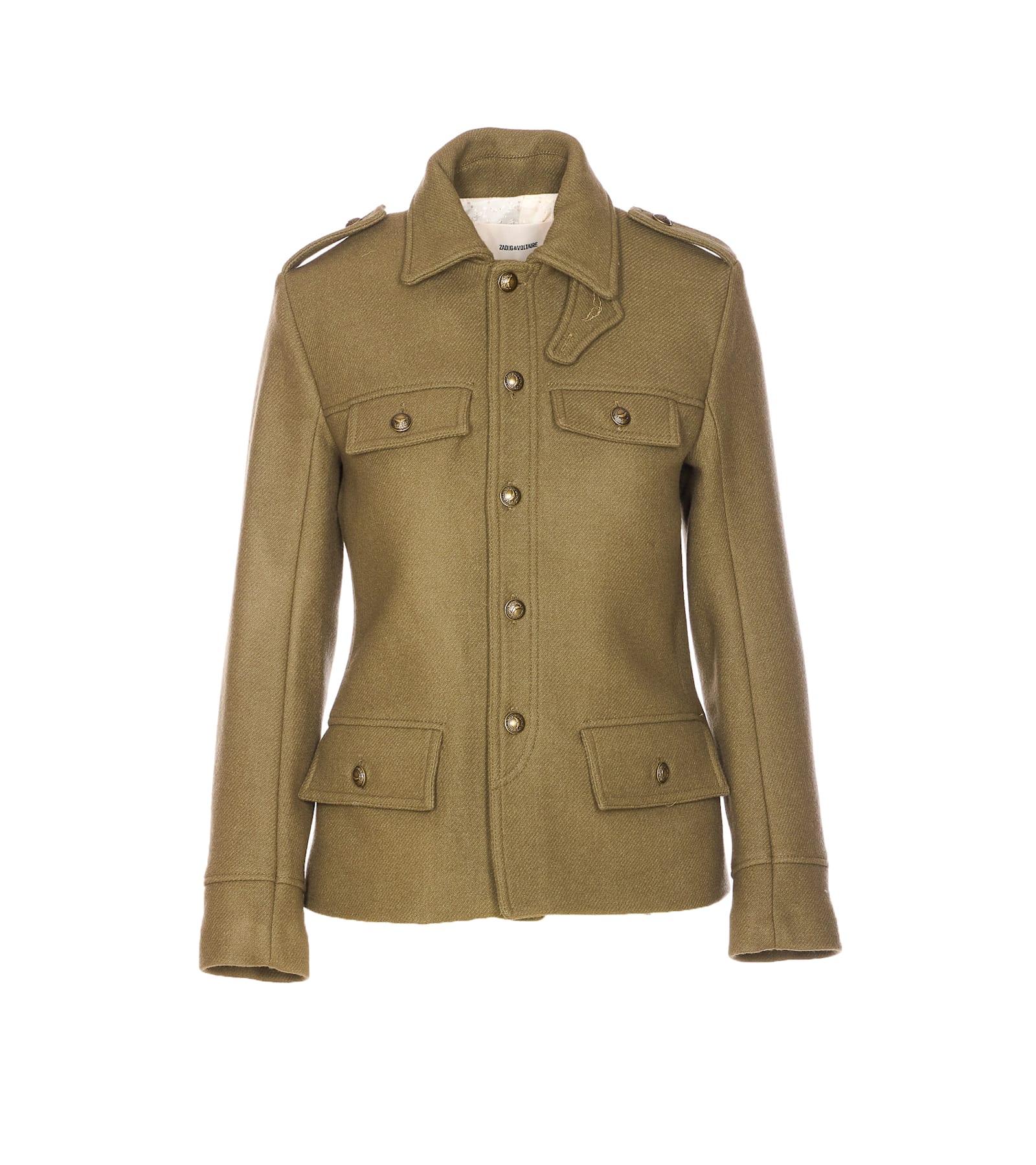 zadig & voltaire veram lainage jacket