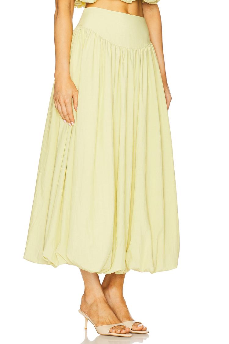zaira bubble midi skirt