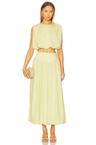 zaira bubble midi skirt