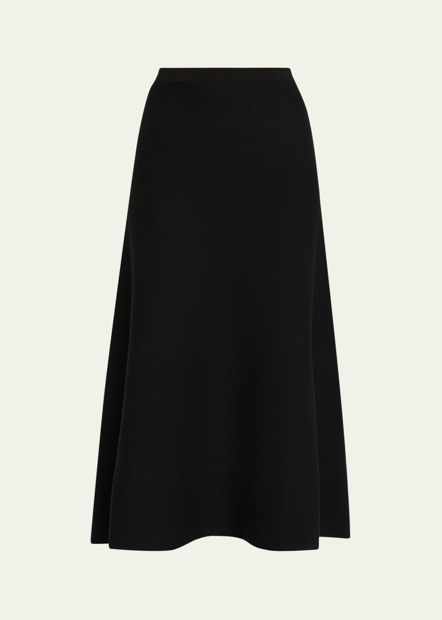 zander colorblock mohair-blend midi skirt