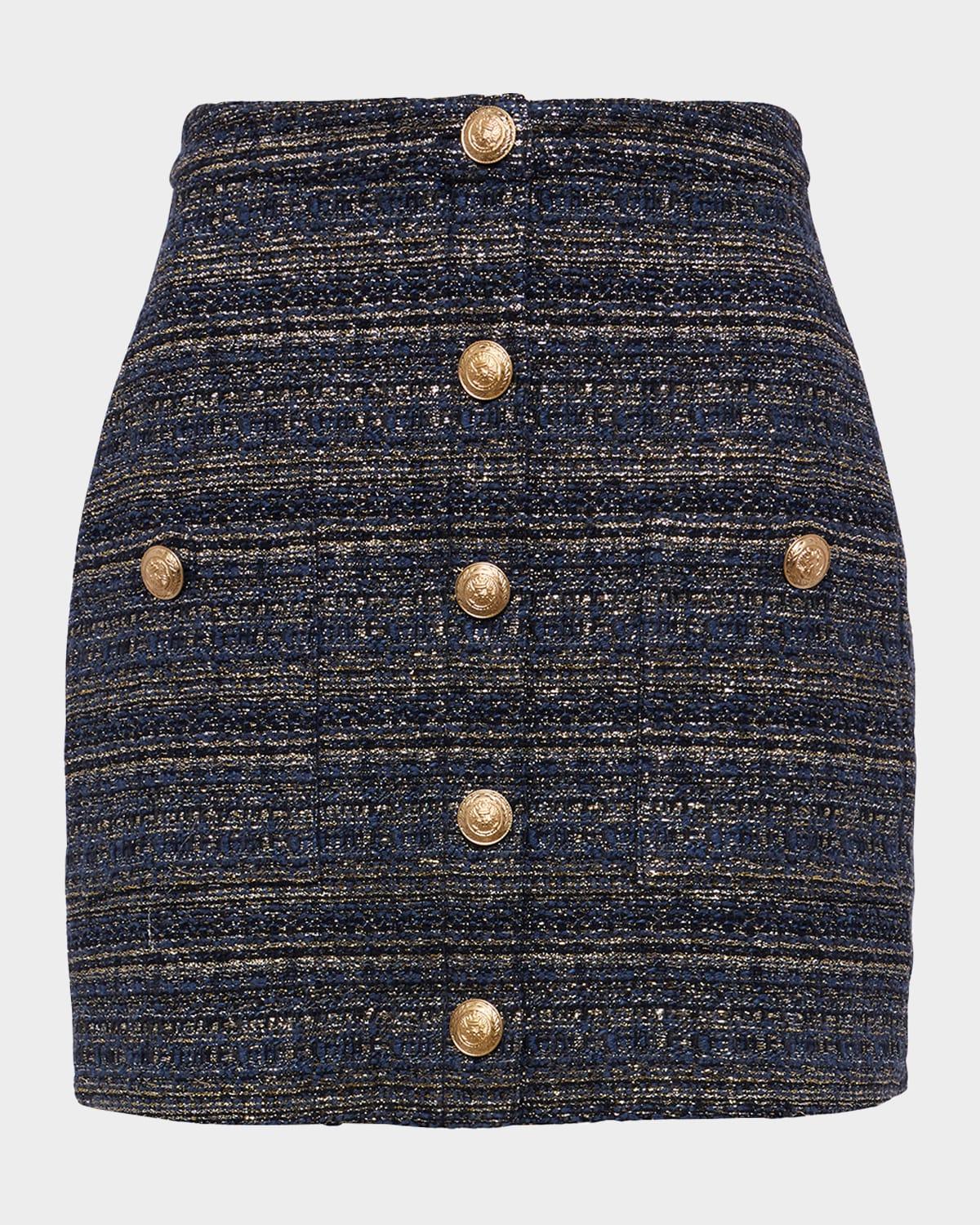 zander metallic tweed mini skirt