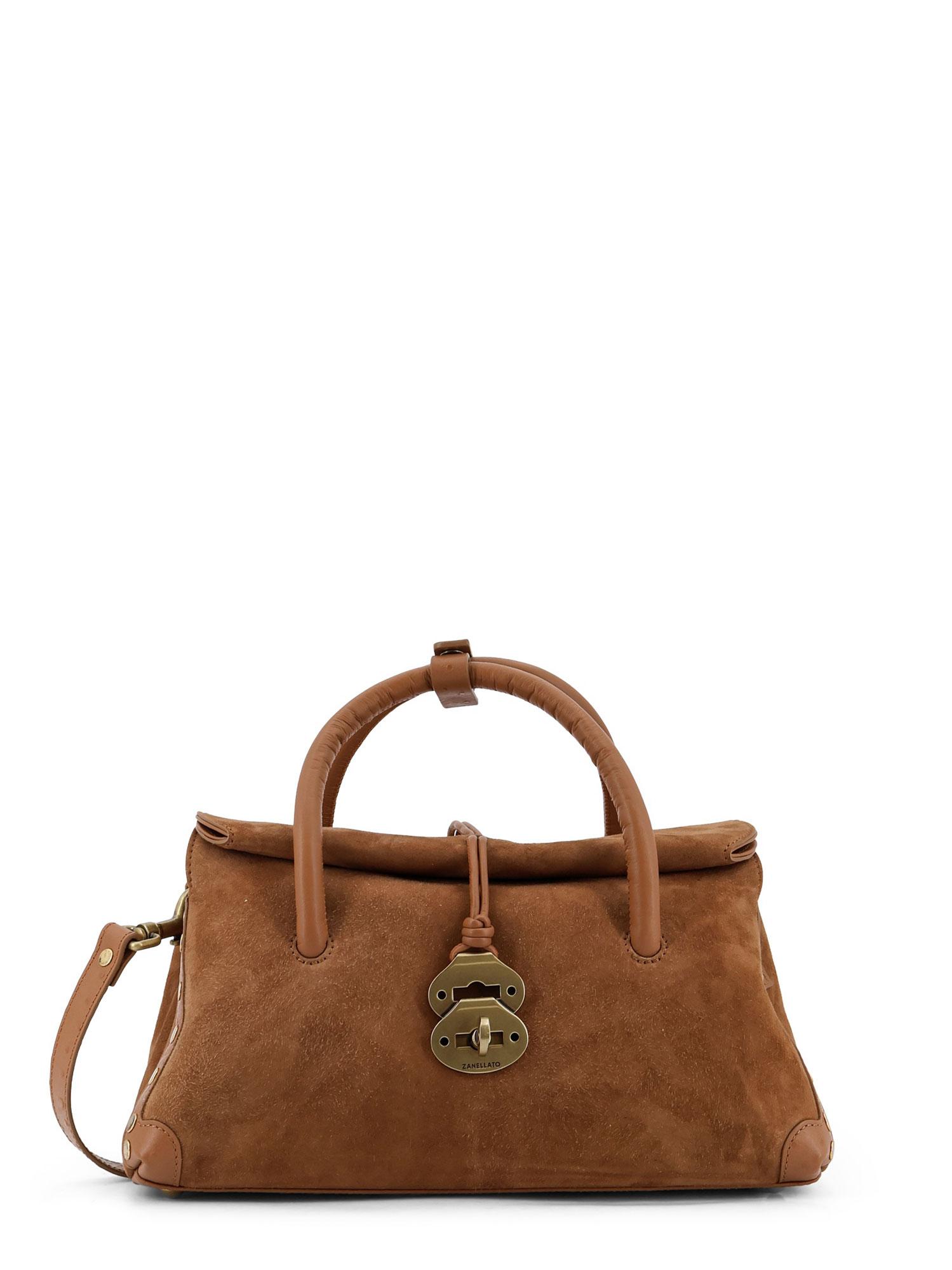 zanellato bags brown suede - women