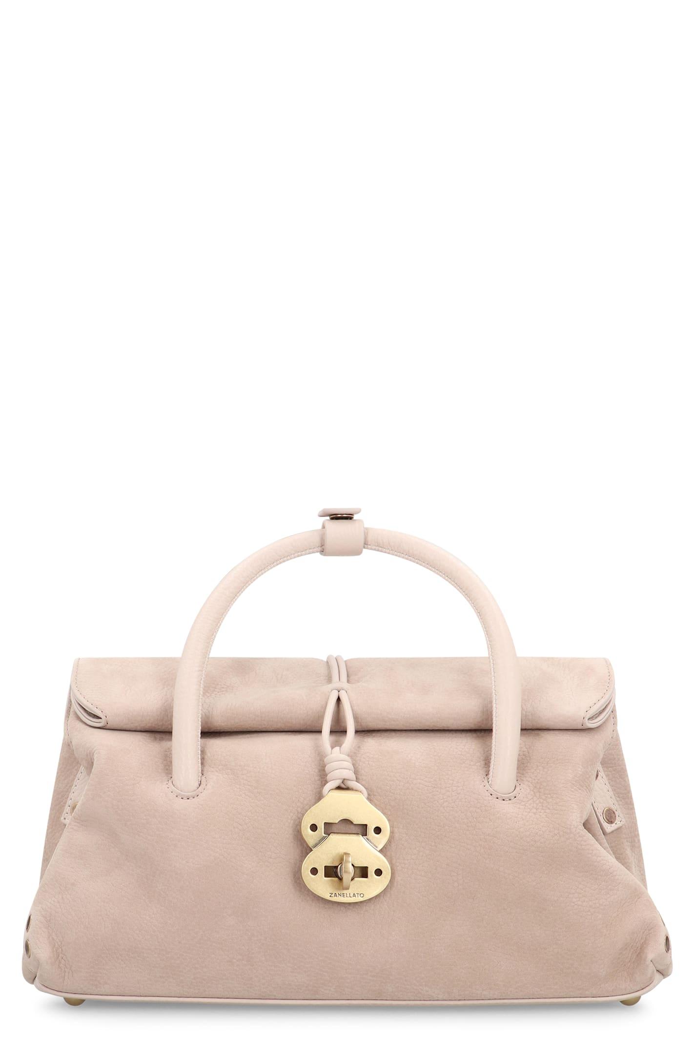 zanellato borsa dotta s in hammered leather