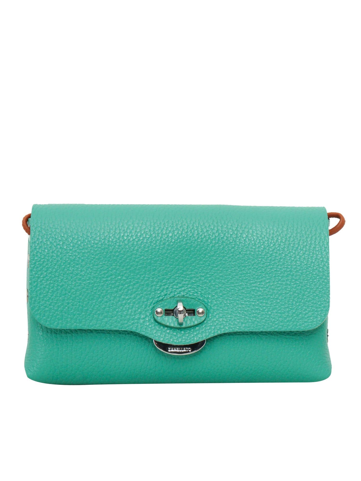 zanellato green postina bag