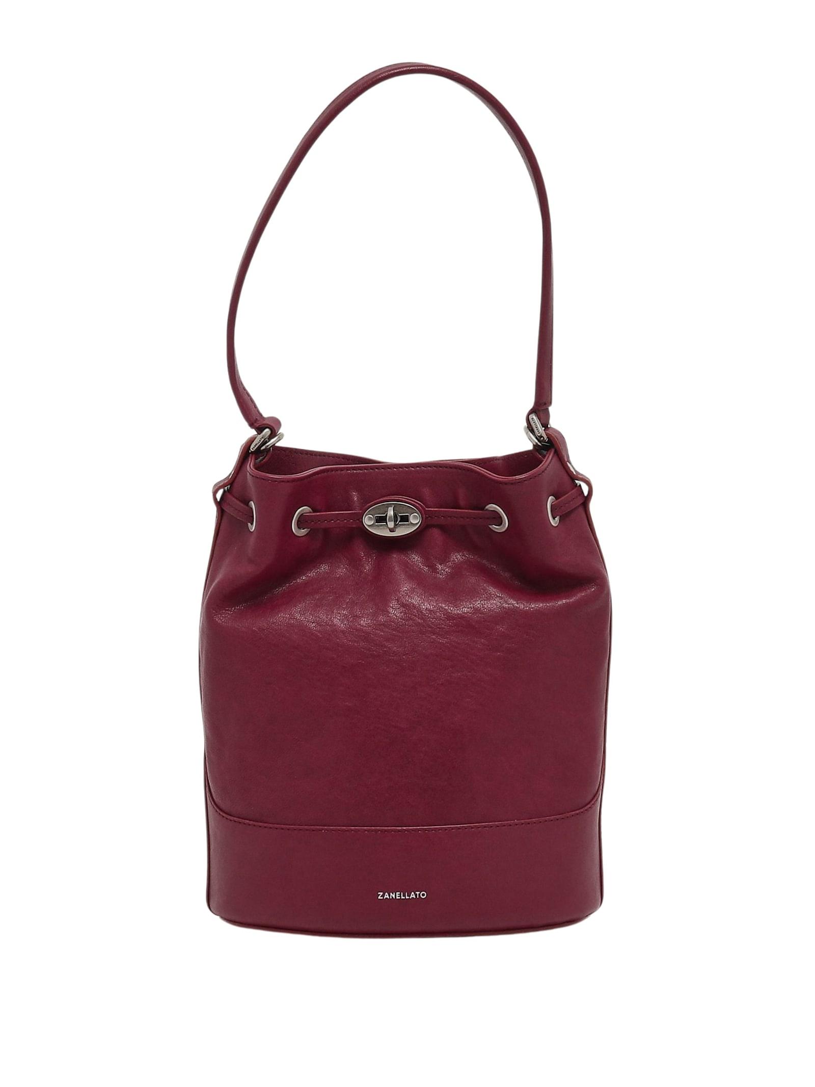 zanellato monda leather shoulder bag