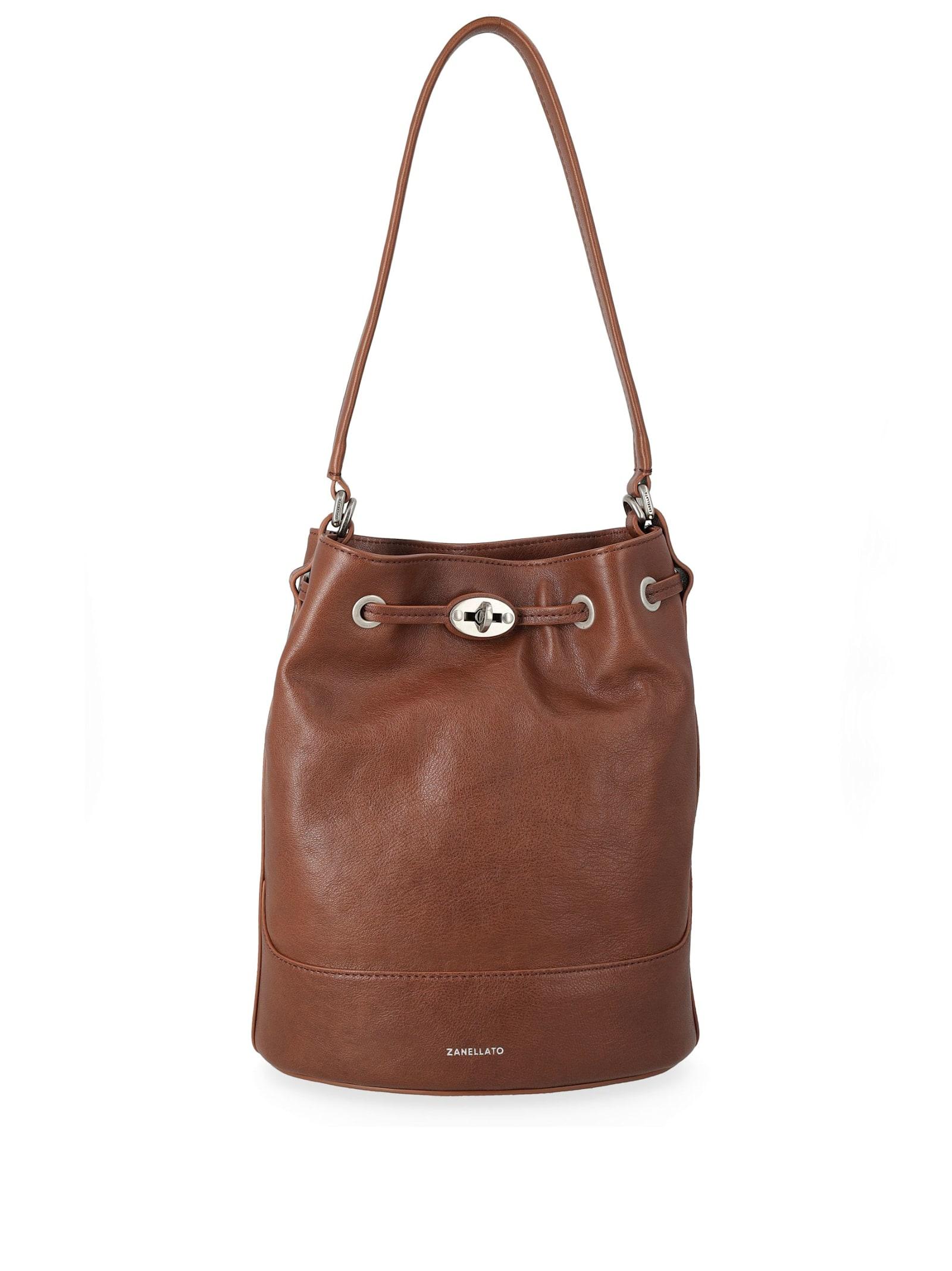zanellato monda leather shoulder bag