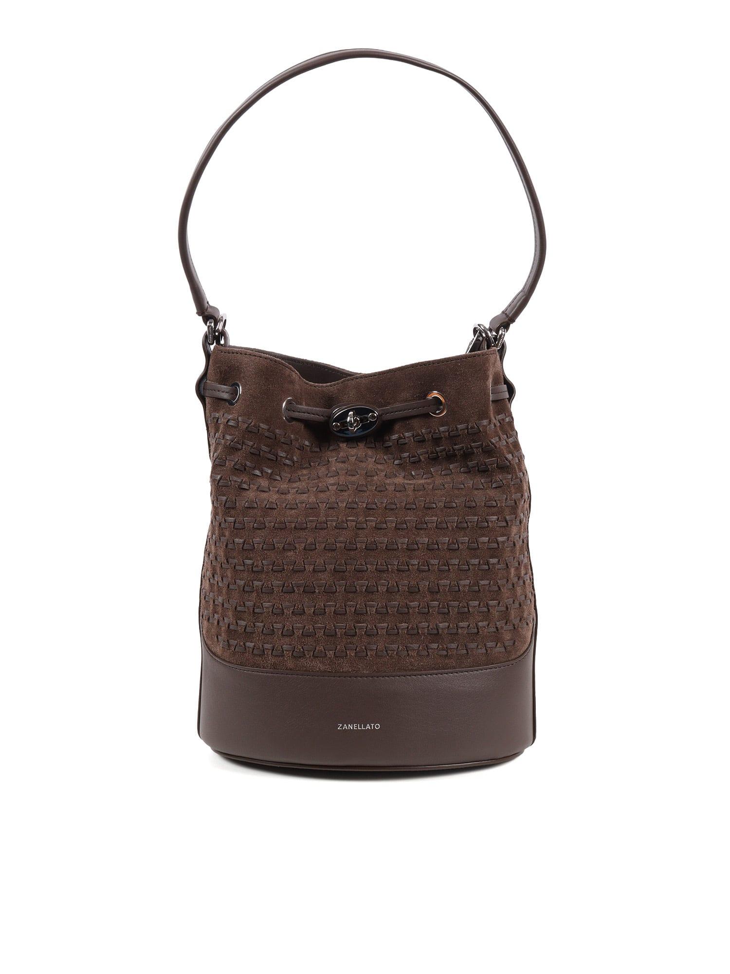 zanellato monda musiva suede size s color brown torrone