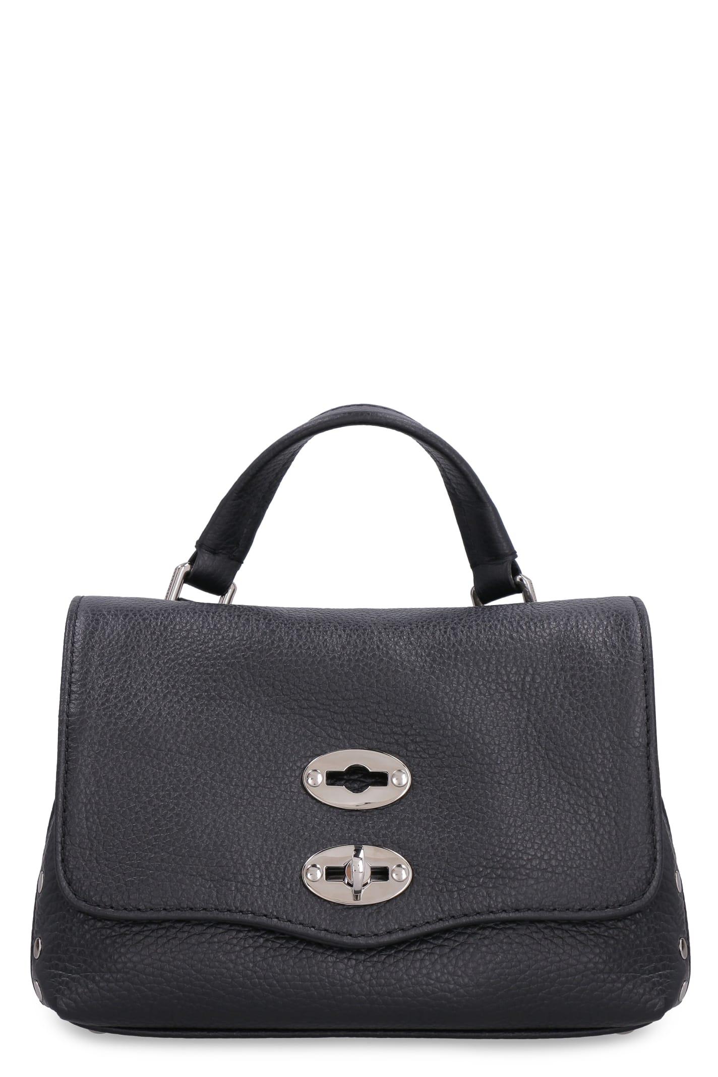 zanellato postina baby leather handbag