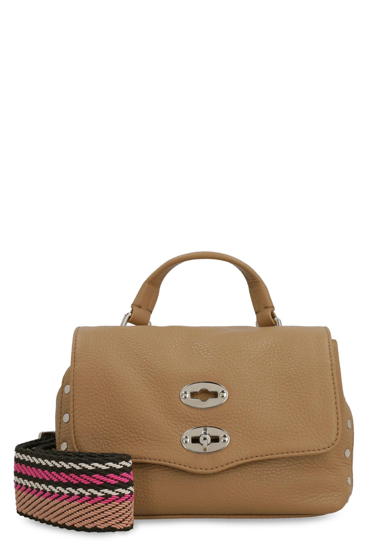 zanellato postina baby leather handbag