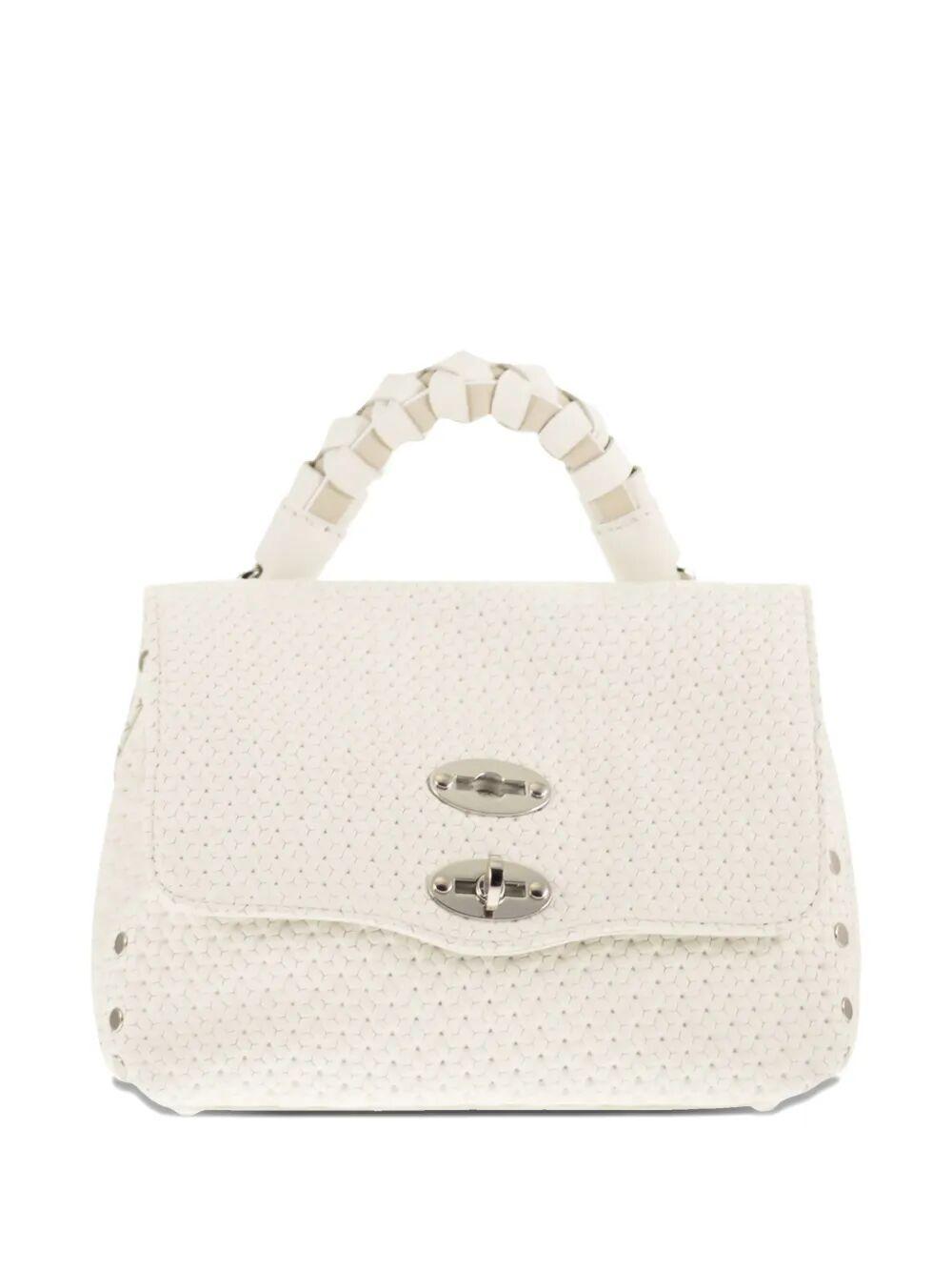 zanellato postina casa venissa manico speciale white cima leather bag - women