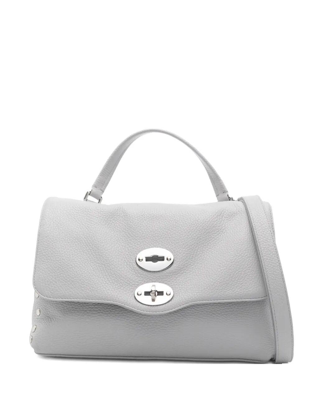 zanellato postina daily grey carrara leather bag - women