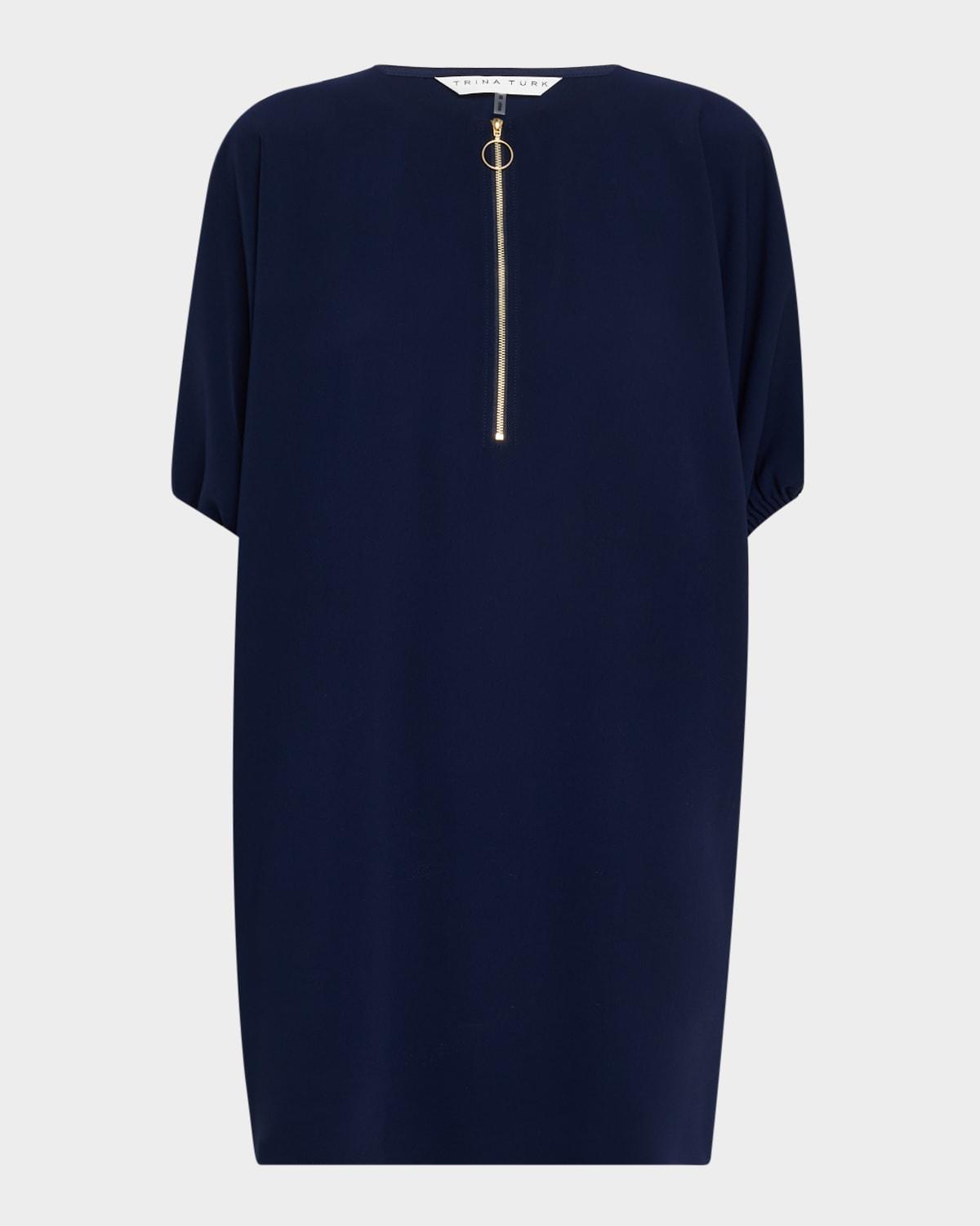 zariah dolman-sleeve mini shift dress