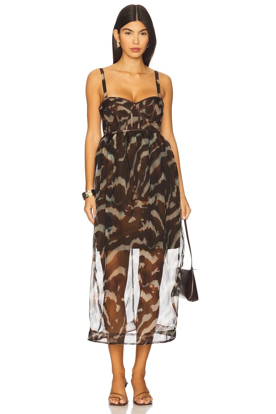 zarina bustier maxi dress