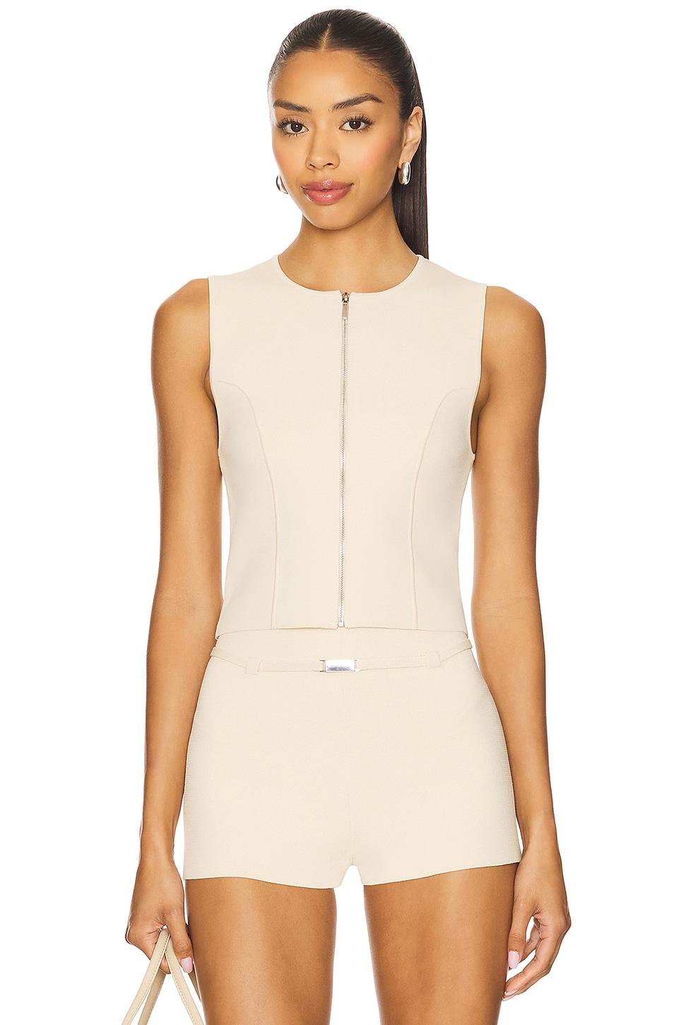 zarina sport zip tank