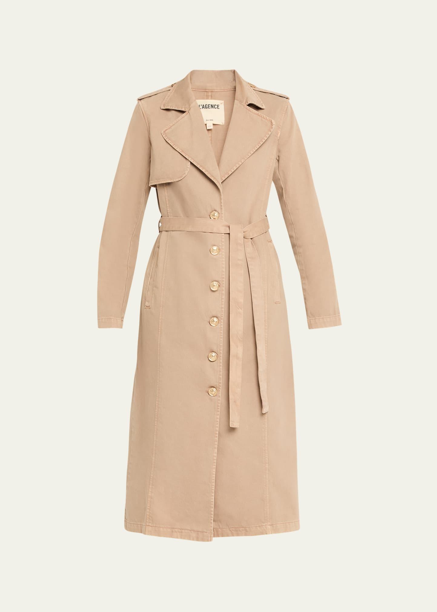 zavia denim trench coat