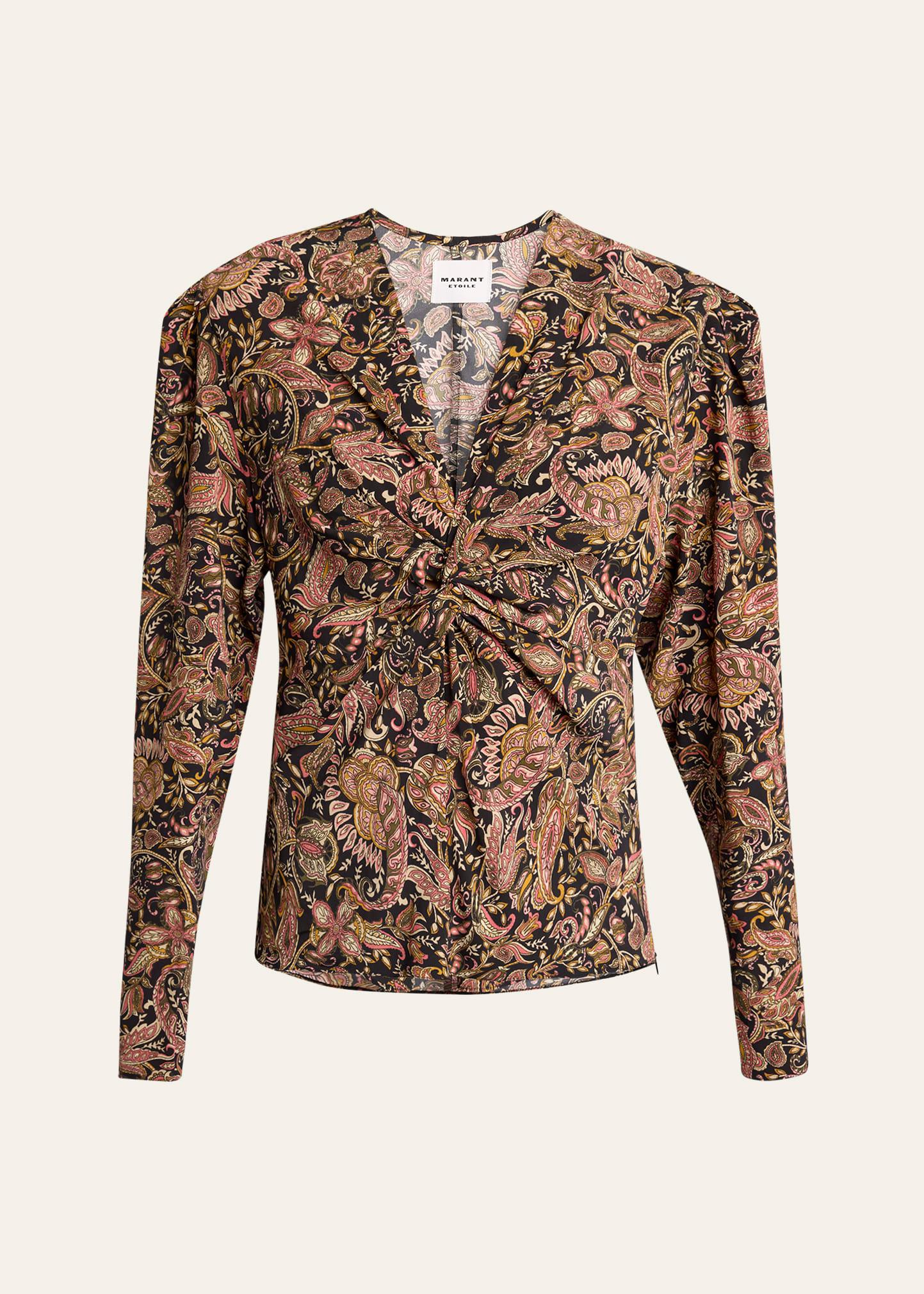 zekia twist front blouse