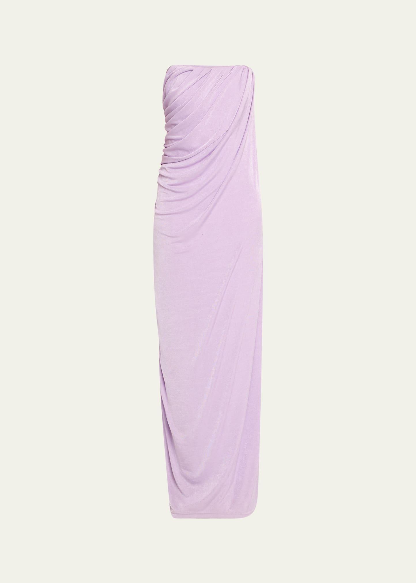 zella draped column dress