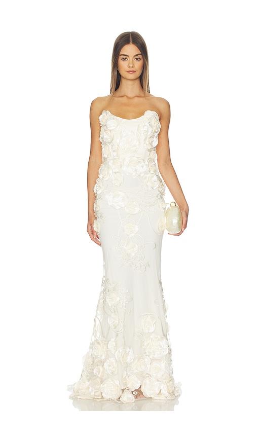 zhivago aonia gown in ivory.