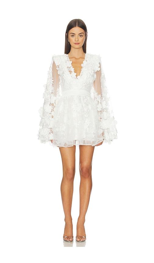 zhivago isadora mini dress in white.