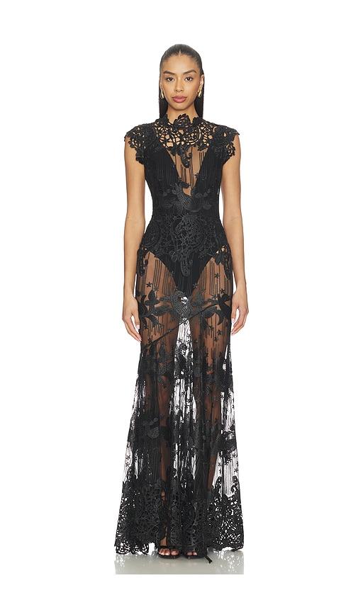 zhivago stolen dreams gown in black.