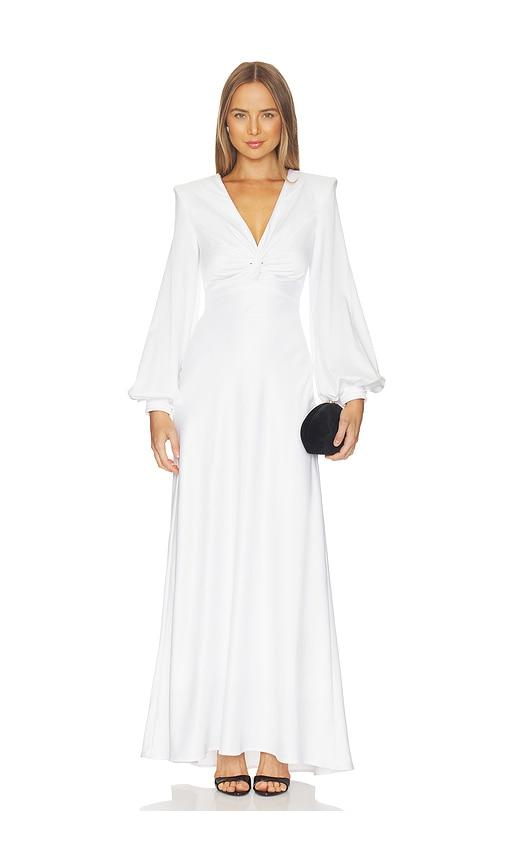 zhivago the fading hour gown in white.