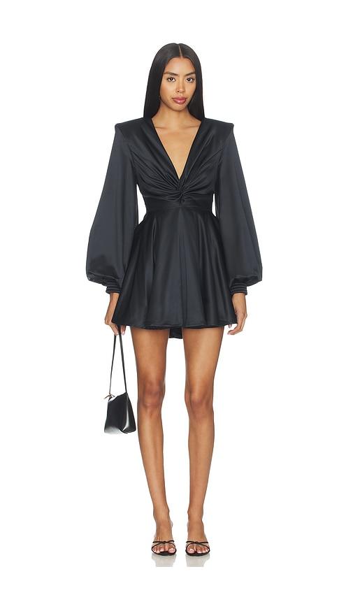 zhivago the fading hour mini dress in black.