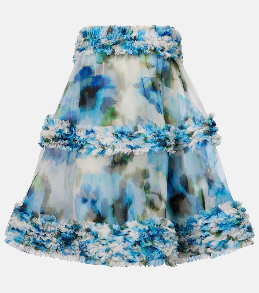 zimmermann alchemy ruffled silk organza minidress