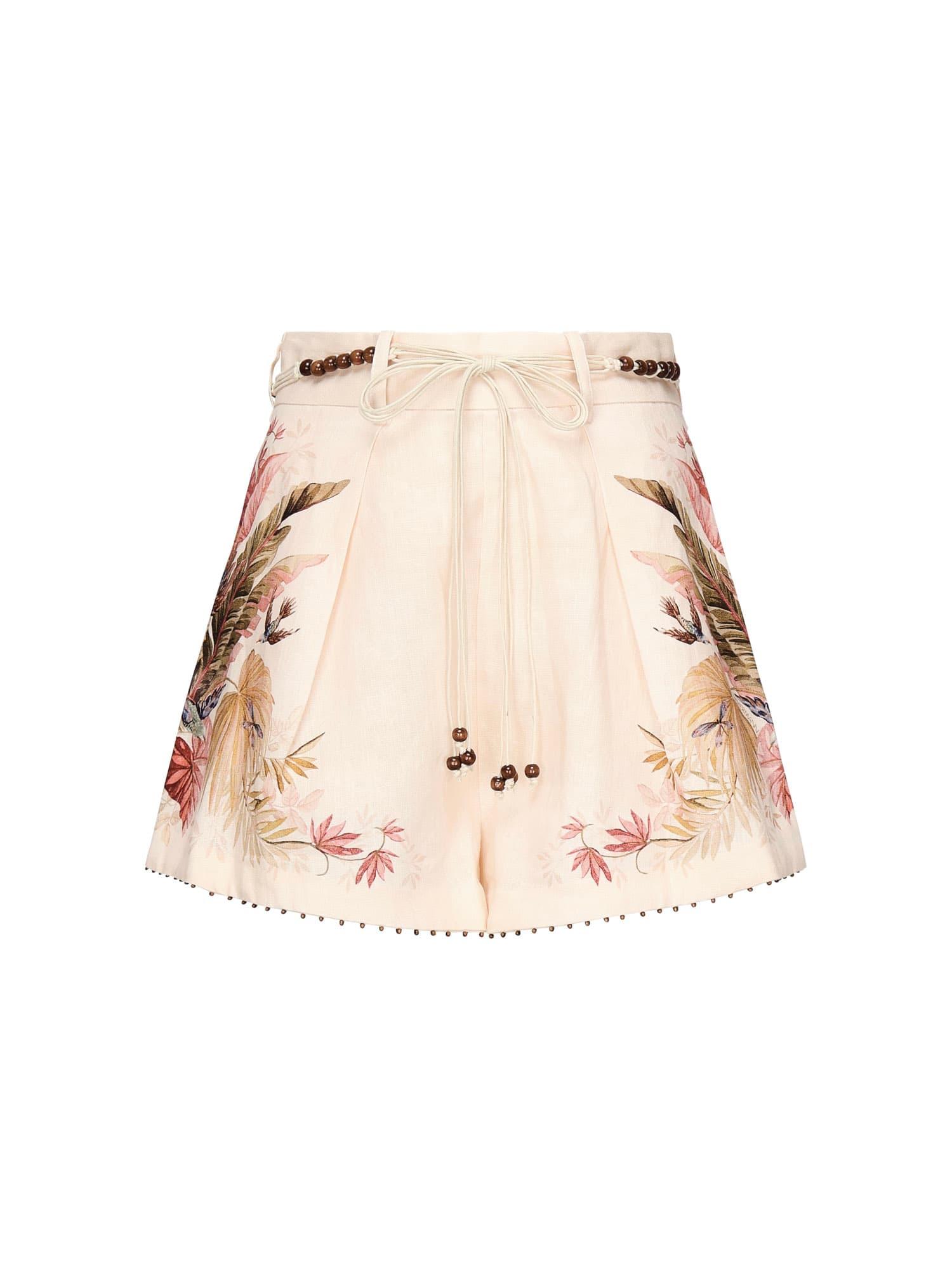 zimmermann ascension linen shorts