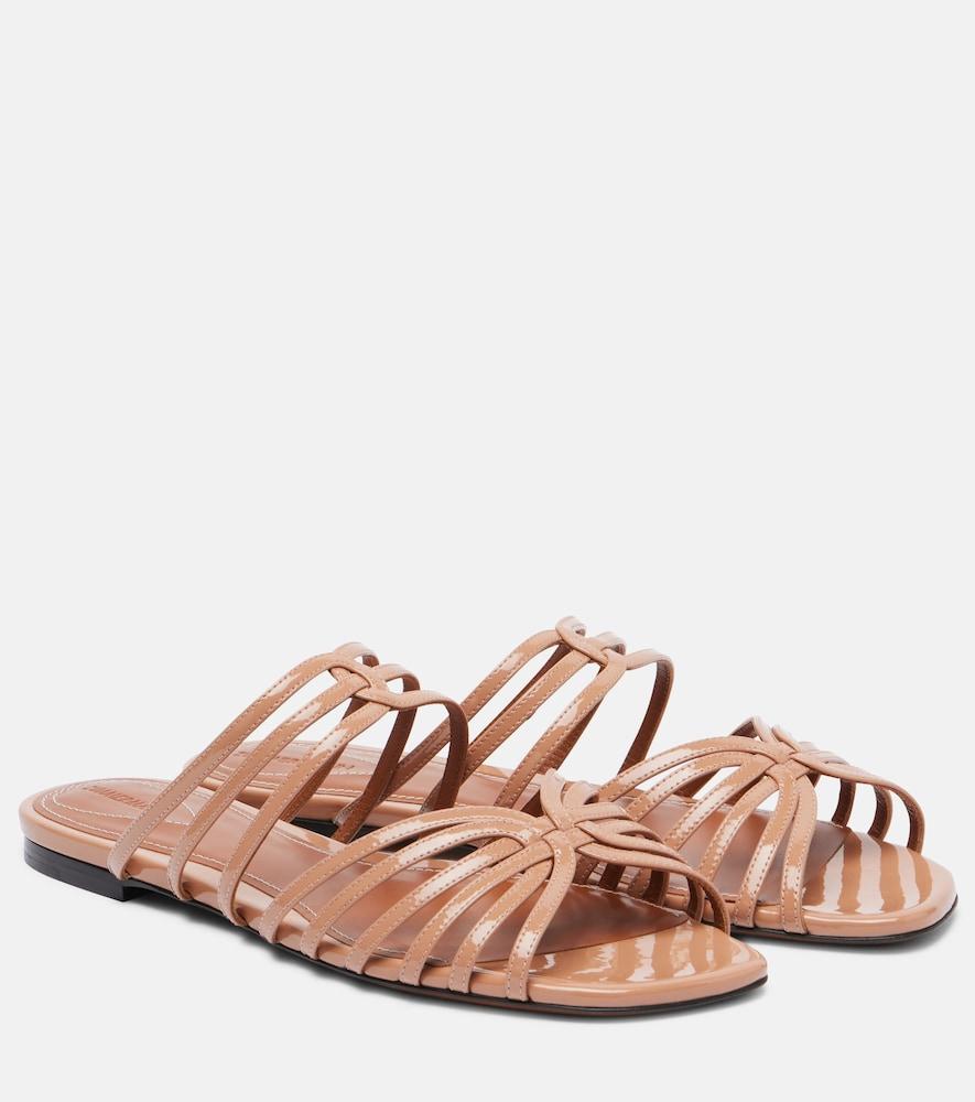 zimmermann aura patent leather sandals