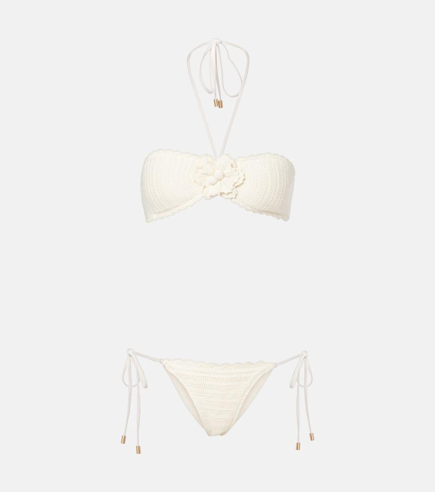 zimmermann awaken crochet cotton bikini