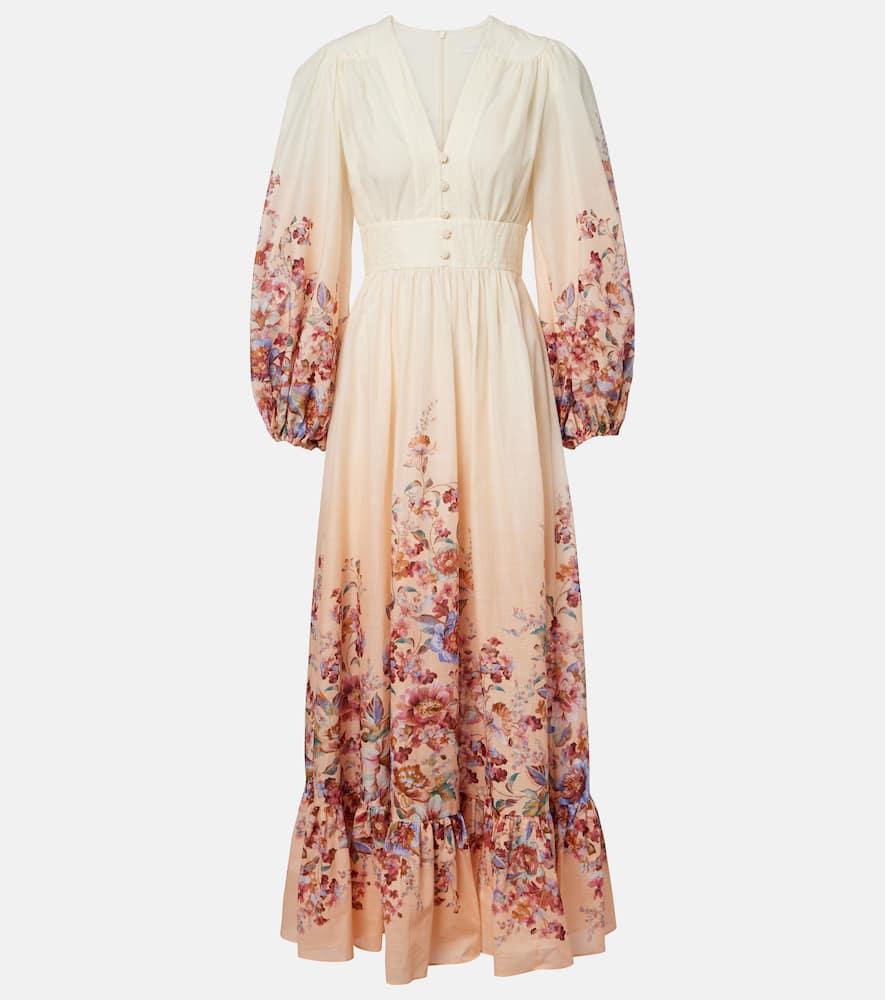 zimmermann awaken floral cotton maxi dress