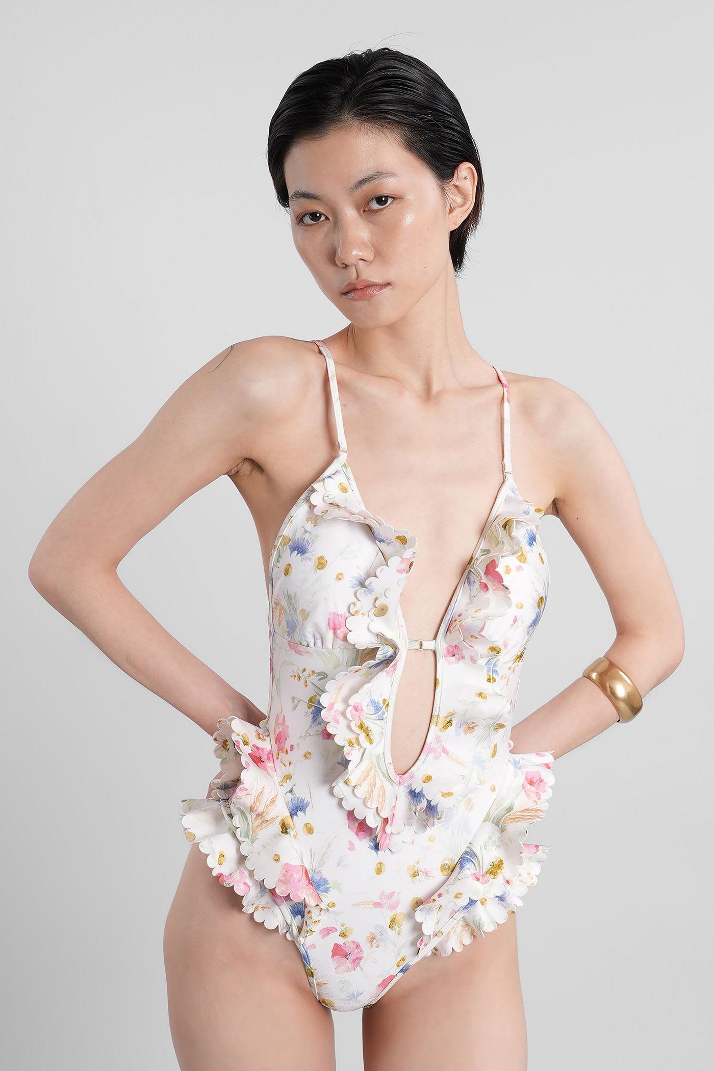 zimmermann beachwear in white polyamide