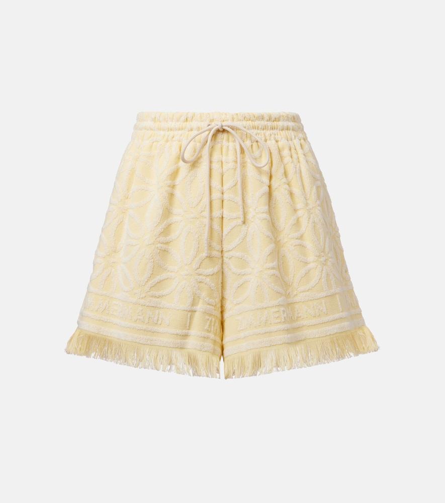 zimmermann coco cotton terry shorts