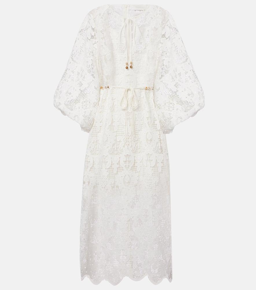 zimmermann coco lace midi dress