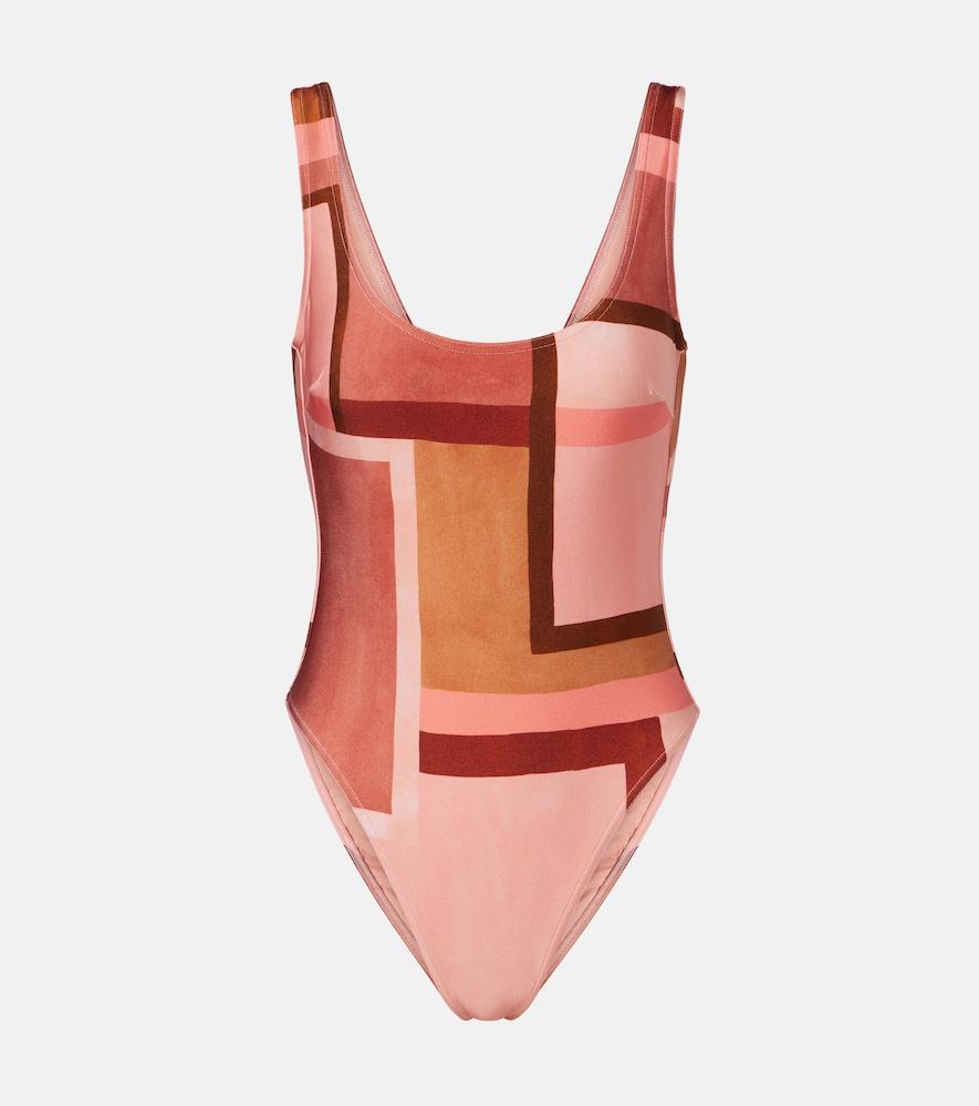 zimmermann como printed bodysuit