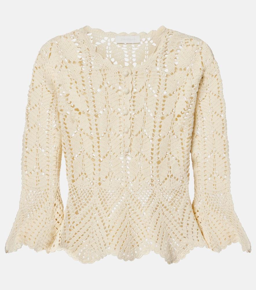 zimmermann crochet cotton top