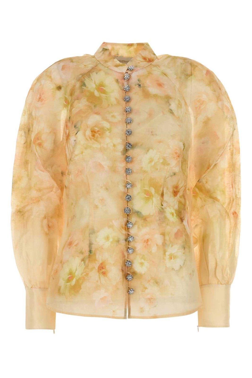 zimmermann crush buttoned blouse